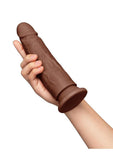 Together Realistic Dildo with Suction Base 7.75in - Chocolate