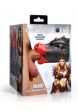 Creature Cocks Drago Silicone Masturbator - Black/Red