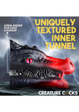 Creature Cocks Drago Silicone Masturbator - Black/Red