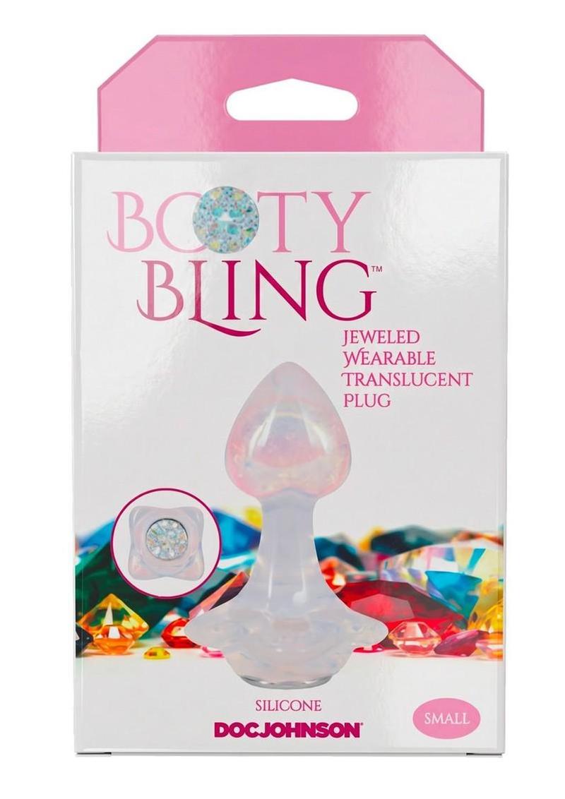 Booty Bling Jeweled Wearable Translucent Silicone Anal Plug