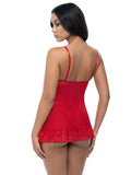 Valentine Lacey Babydoll- RED