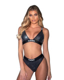 PLAYBOY DISCO FEVER 2PC SET BLACK
