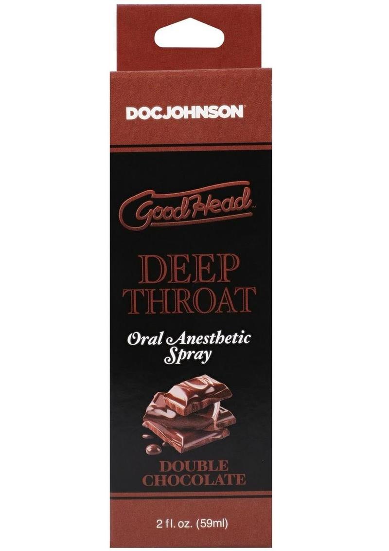 GoodHead Deep Throat Oral Anesthetic Spray Double Chocolate 2oz