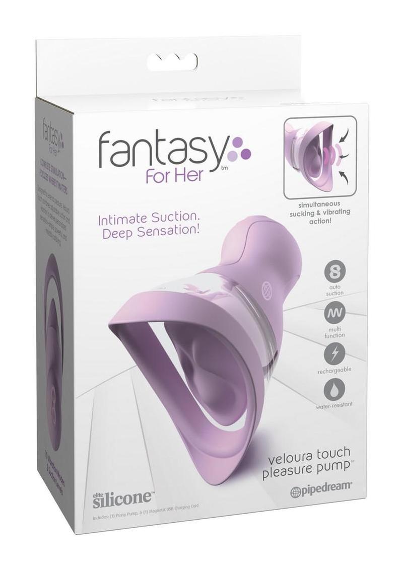 Fantasy For Her Veloura Touch Pleasure Pump Purple