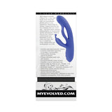 Evolved Butterfly Dreams Rechargeable Dual Stim Vibe Silicone Blue