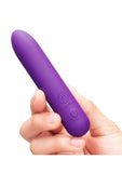Together Tip Pointy Bullet Silicone Rechargeable Vibrator 4in - Purple