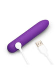 Together Tip Pointy Bullet Silicone Rechargeable Vibrator 4in - Purple