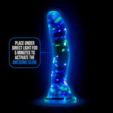 Neo Elite Hanky Panky 7.5 in. Glow-in-the-Dark Silicone Confetti Dildo