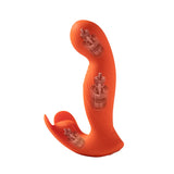 Honey Play Box Crave 3 G-spot Vibrator with Rotating Massage Head and Clit Tickler Orange