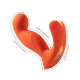 Honey Play Box Crave 3 G-spot Vibrator with Rotating Massage Head and Clit Tickler Orange