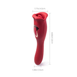 Honey Play Box Eva Sucking Mouth Tongue Clit Stimulator and G-spot Vibrator Red