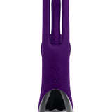 Playboy The Thrill Rechargeable Silicone Dual Stim Vibrator with Flapper Acai