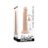 Evolved In Thrust We Trust Rechargeable Silicone Thrusting Vibrating Dildo with Remote Light