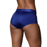 Ouch! Vibrating Strap-on Brief Royal Blue