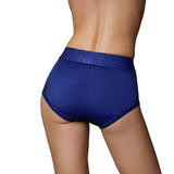 Ouch! Vibrating Strap-on Brief Royal Blue