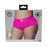 Ouch! Vibrating Strap-on Brief Pink