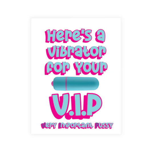 Naughty Vibes VIP Greeting Card