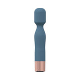 LoveLine Glamour 10 Speed Mini-Wand Silicone Rechargeable Waterproof Blue/Grey