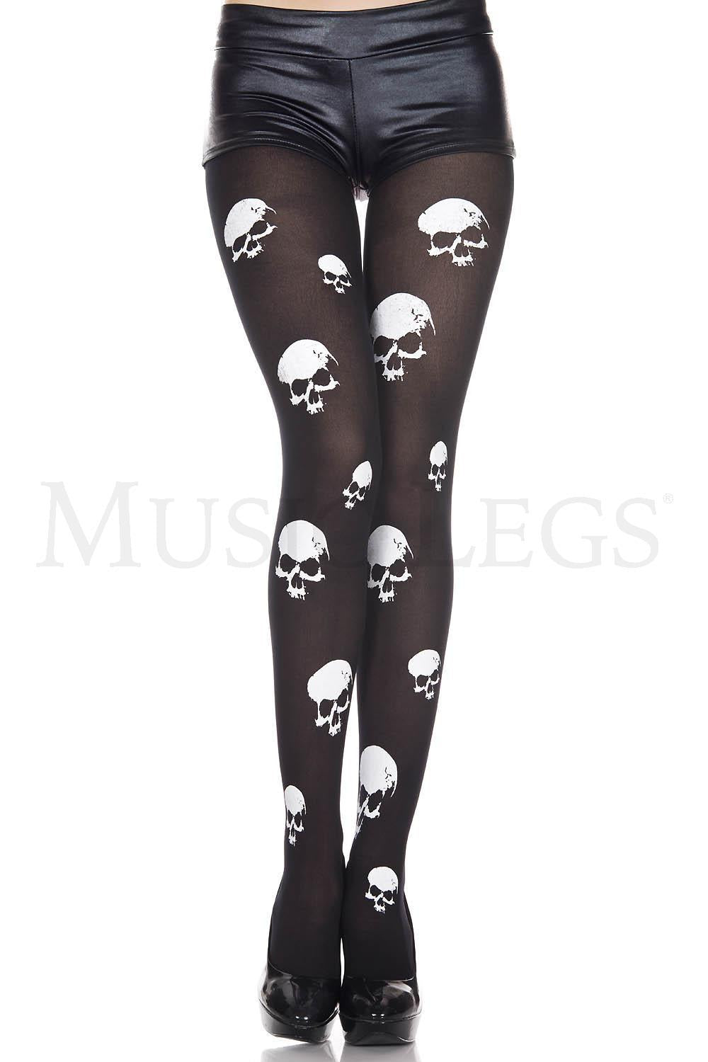 ML Skull Head Pantyhose - OS
