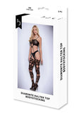 DIAMONTE HALTER TOP BODYSTOCKING-OS