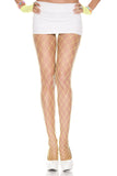 Diamond net spandex pantyhose (Glow UV Reactive)