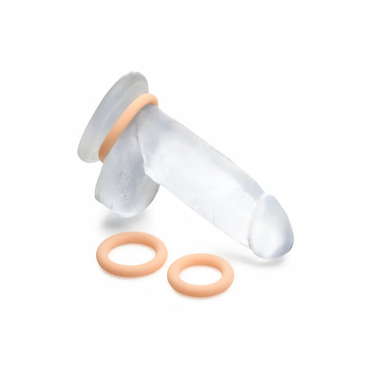 Jock Silicone Cock Ring 3-Piece Set Light