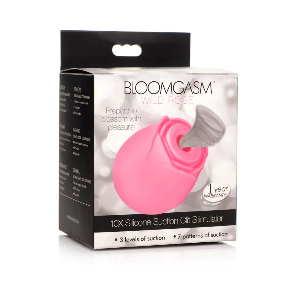 Bloomgasm 10X Wild Rose Silicone Suction Clit Stimulator