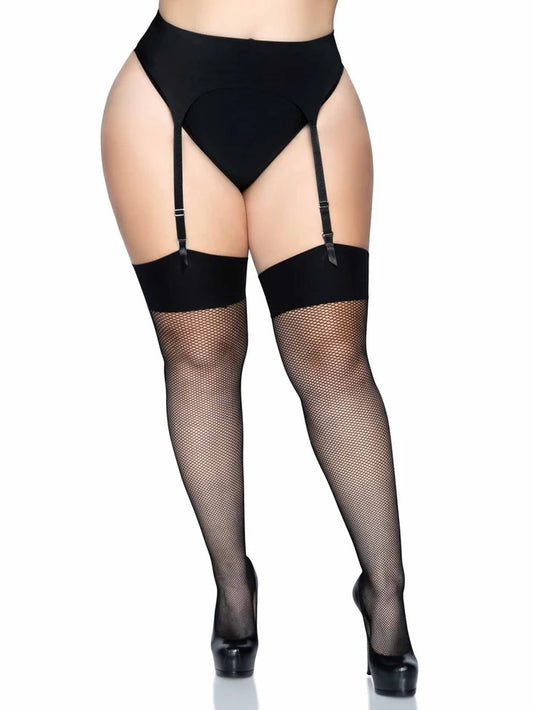 Lucy Fishnet Thigh High Stockings