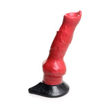 Creature Cocks Hell-Hound Canine Penis Silicone Dildo 7.5in - Red/Black