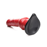 Creature Cocks Hell-Hound Canine Penis Silicone Dildo 7.5in - Red/Black