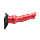 Creature Cocks Hell-Hound Canine Penis Silicone Dildo 7.5in - Red/Black