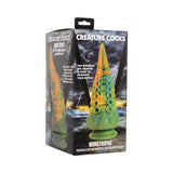 Creature Cocks Monstropus Tentacled Monster Silicone Dildo - Green/Yellow/Blue