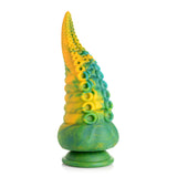 Creature Cocks Monstropus Tentacled Monster Silicone Dildo - Green/Yellow/Blue