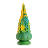 Creature Cocks Monstropus Tentacled Monster Silicone Dildo - Green/Yellow/Blue