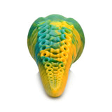 Creature Cocks Monstropus Tentacled Monster Silicone Dildo - Green/Yellow/Blue