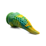 Creature Cocks Monstropus Tentacled Monster Silicone Dildo - Green/Yellow/Blue