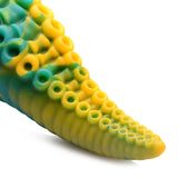 Creature Cocks Monstropus Tentacled Monster Silicone Dildo - Green/Yellow/Blue