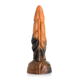 Creature Cocks Ravager Rippled Tentacled Monster Silicone Dildo - Red/Orange/Brown