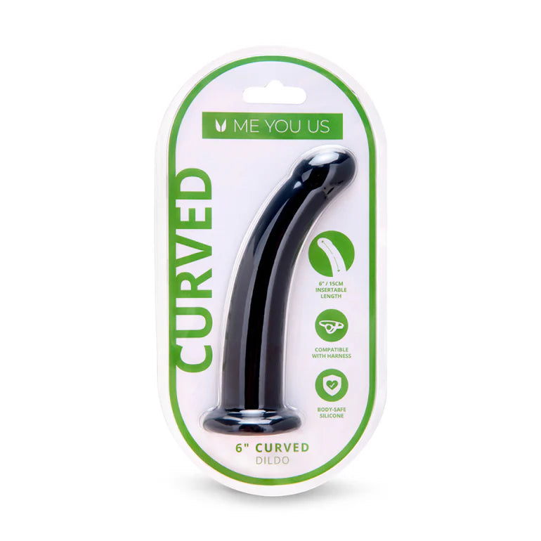 Me You Us 6 in. Curved Silicone Dildo