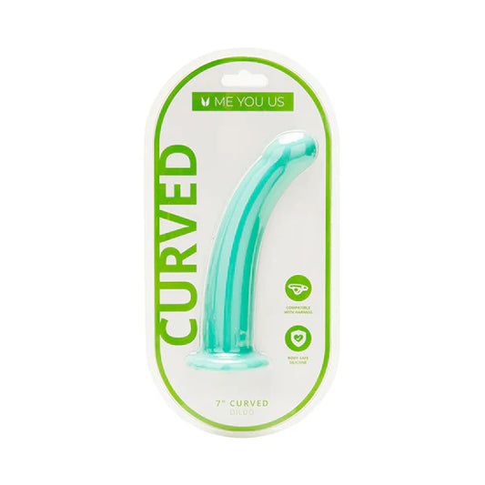 Me You Us 7 in. Curved Silicone Dildo