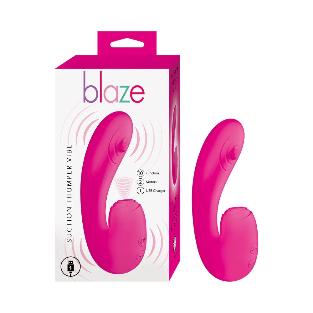 Blaze Suction Thumper Vibe Pink