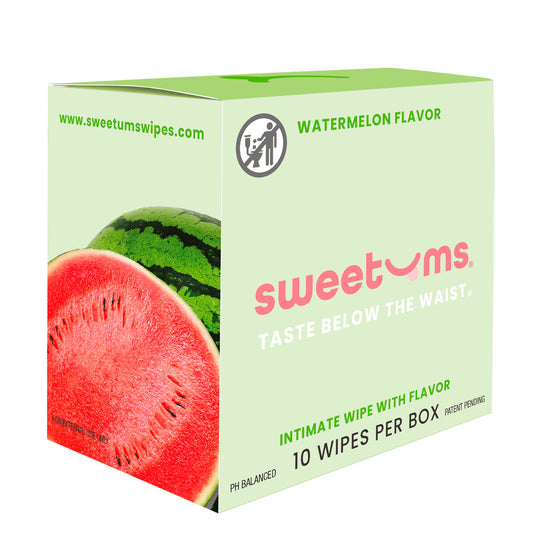 Sweetums Intimate Wipes Watermelon Flavor 10-Pack