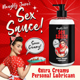 Naughty Jane's Sex Sauce Extra Creamy Lubricant 16 oz.