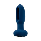 Evolved The Flapper Rechargeable Vibrator With Remote Silicone Blue