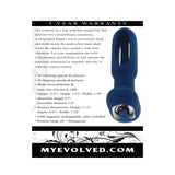 Evolved The Flapper Rechargeable Vibrator With Remote Silicone Blue