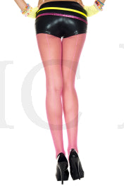 Backseam fishnet pantyhose