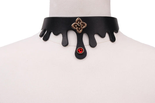 Black Color Blood Dripping Collar