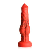 Creature Cocks Fire Hound Silicone Dildo Small Red/Black