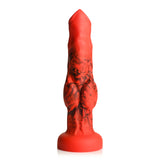 Creature Cocks Fire Hound Silicone Dildo Small Red/Black