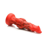 Creature Cocks Fire Hound Silicone Dildo Small Red/Black